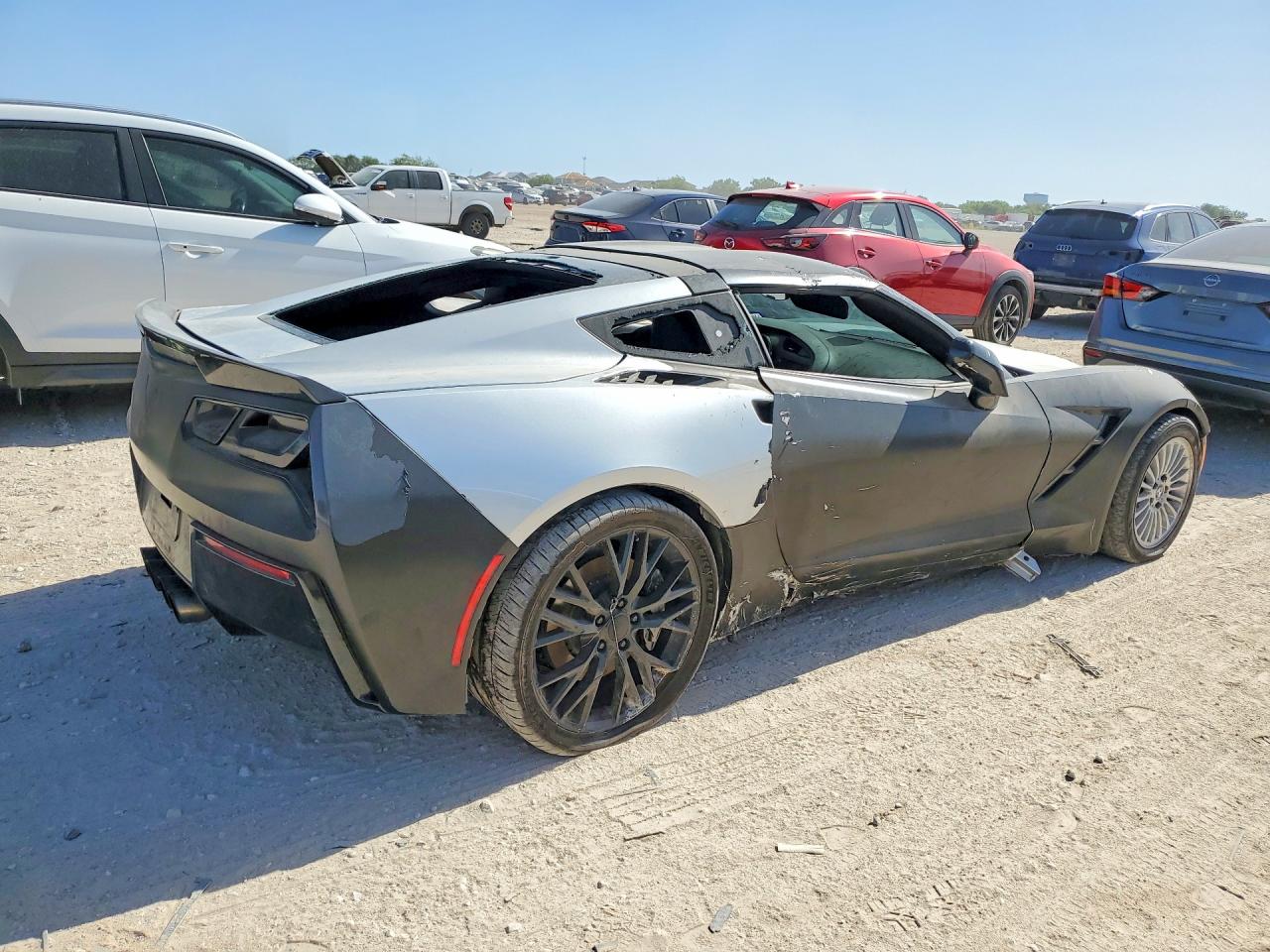 2015 Chevrolet Corvette Stingray 1lt Silver vin: 1G1YB2D70F5124550