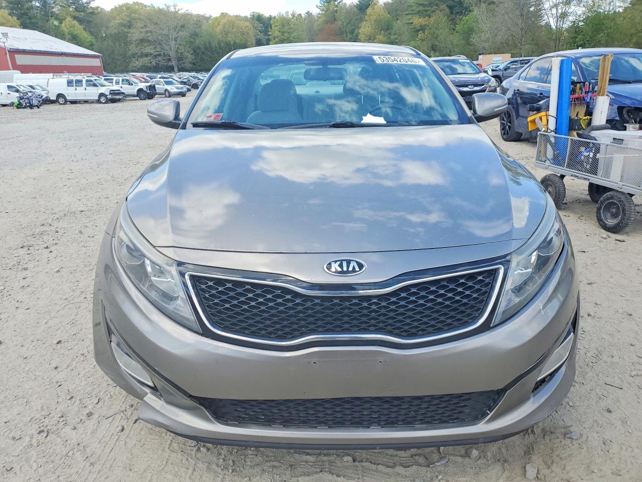 2015 Kia Optima Lx Серый vin: 5XXGM4A78FG467146