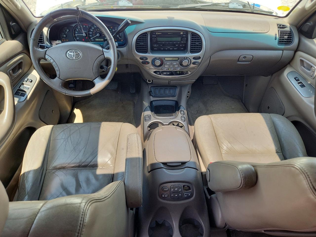 2005 Toyota Sequoia Limited White vin: 5TDBT48A45S252164