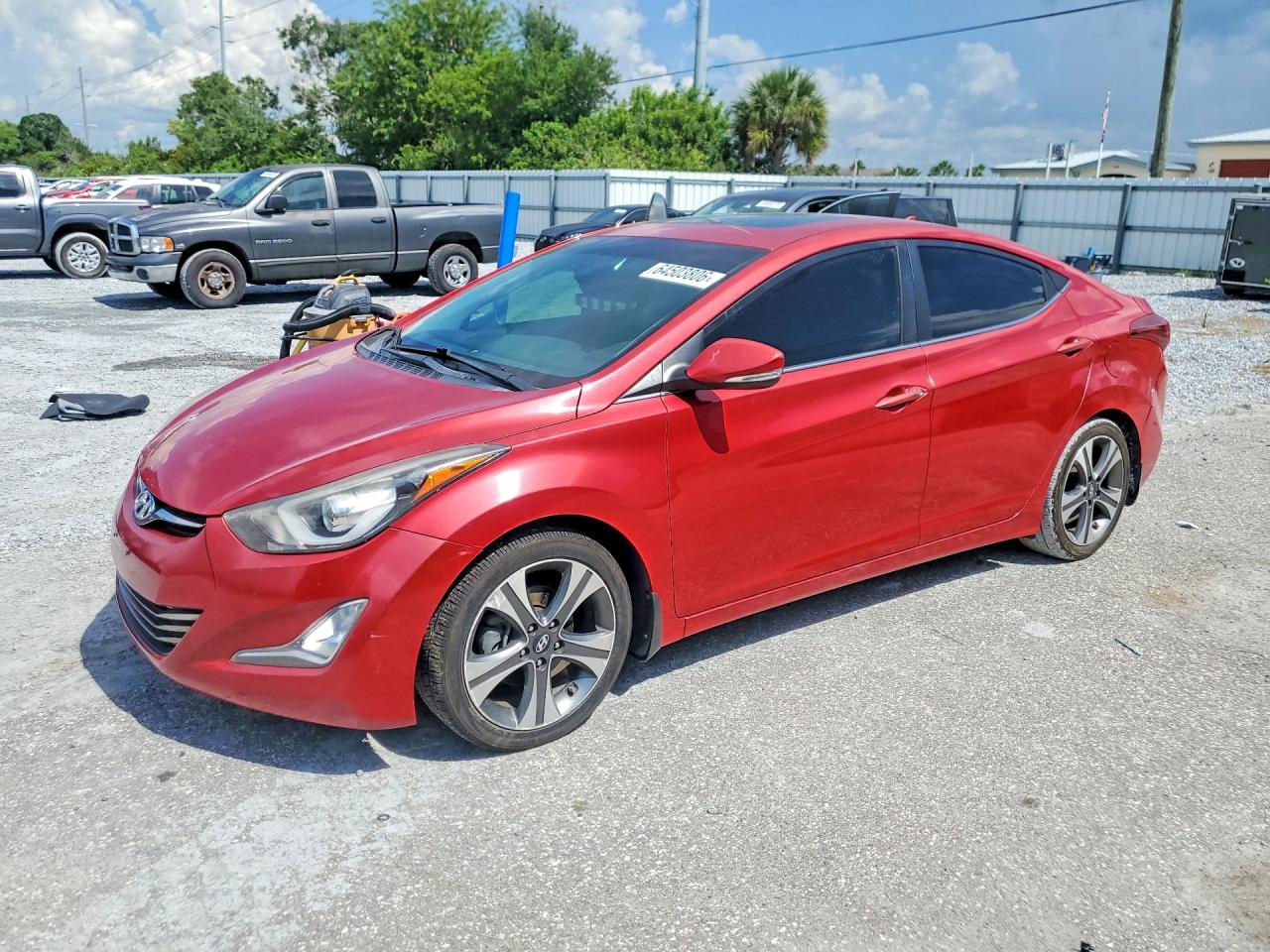 2014 Hyundai Elantra Sport Red vin: KMHDH4AH9EU174313