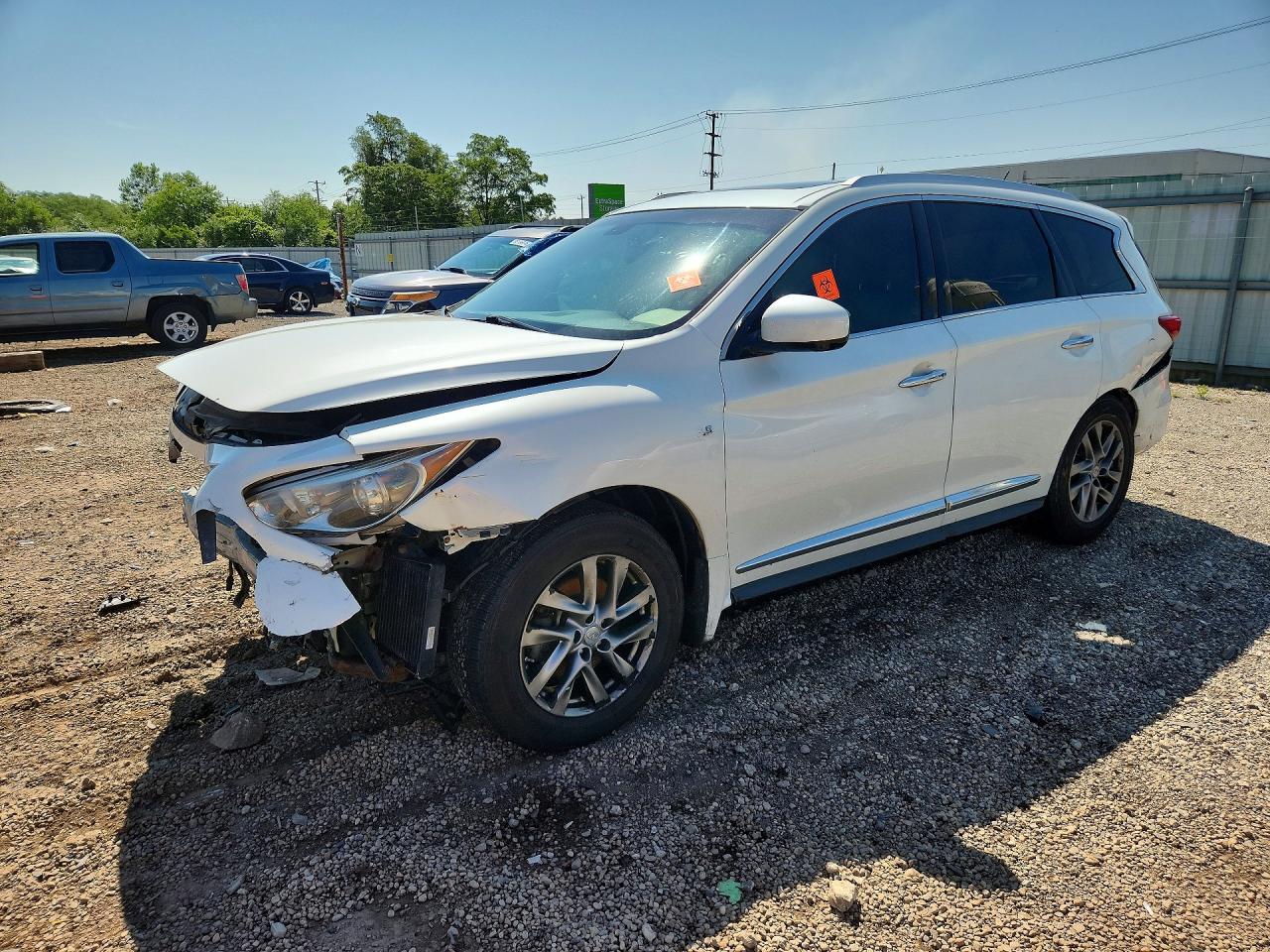 2015 Infiniti Qx60 Base White vin: 5N1AL0MM7FC519218