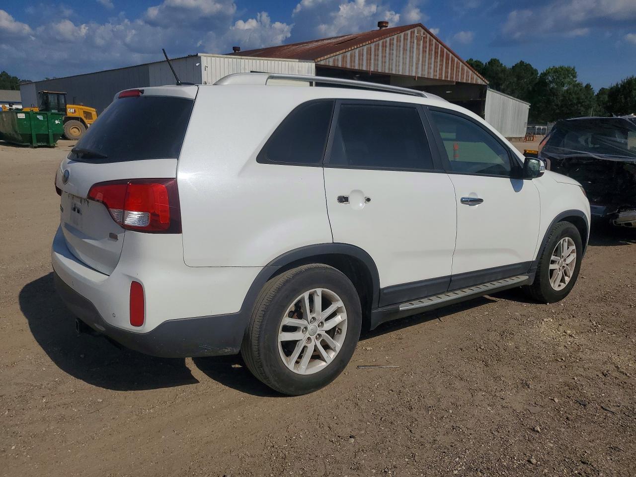 2014 Kia Sorento Lx White vin: 5XYKT4A6XEG491222