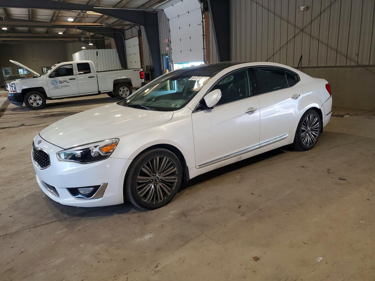2014 Kia Cadenza Limited Белый vin: KNALN4D77E5167167
