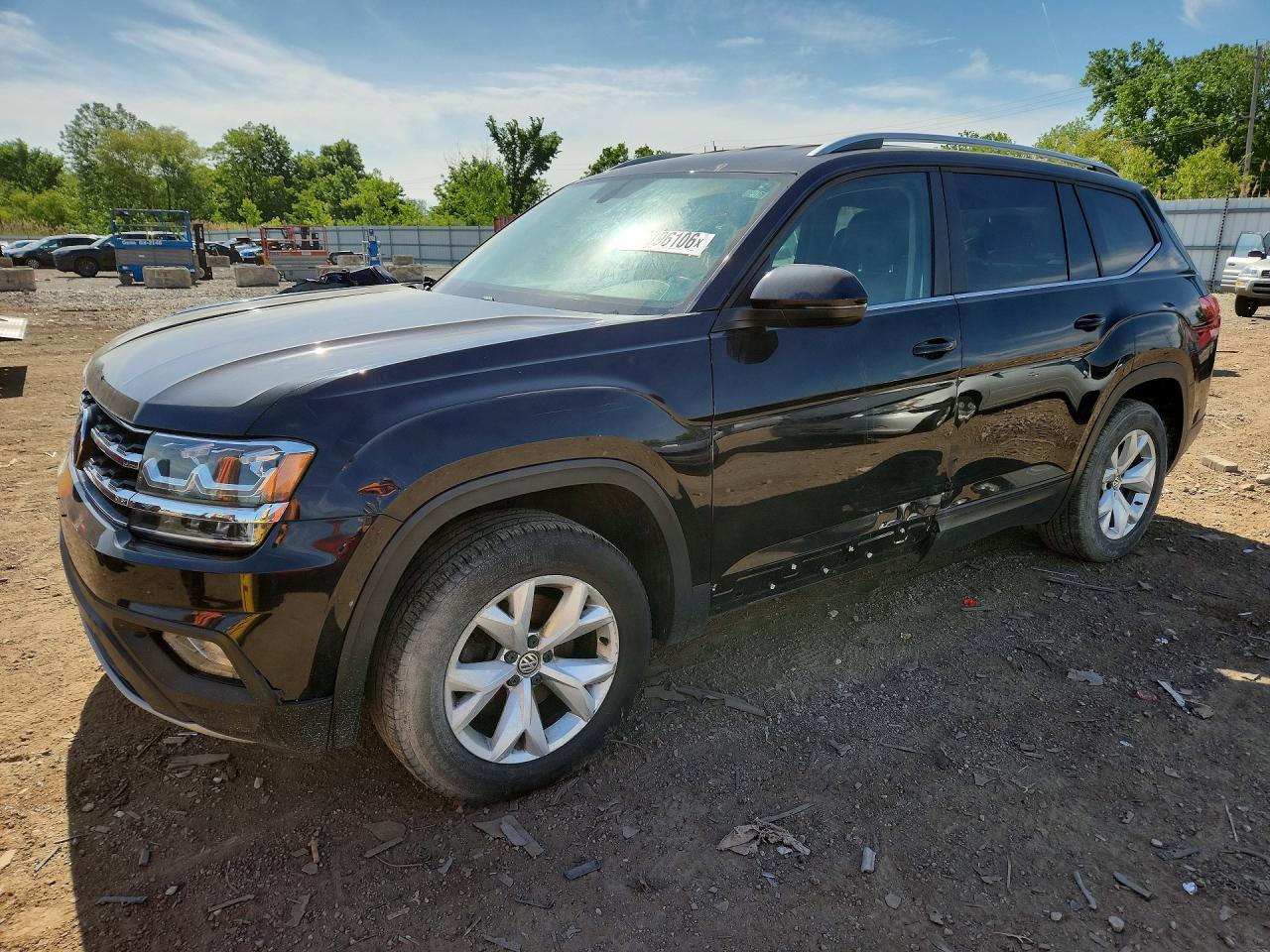 2018 Volkswagen Atlas Se Black vin: 1V2KR2CA8JC505832