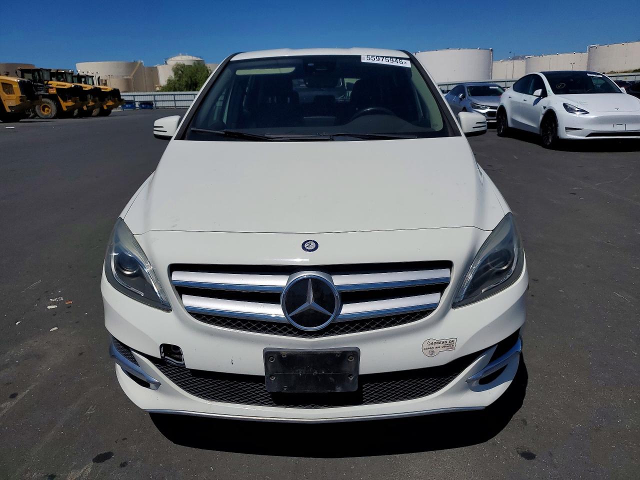 2015 Mercedes-benz B Electric White vin: WDDVP9AB3FJ004705