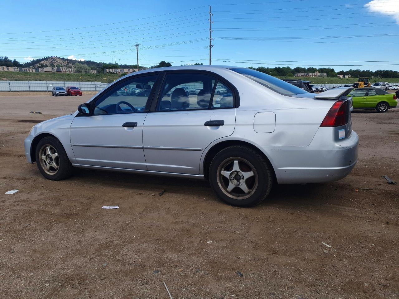 2003 Honda Civic Ex Silver vin: 1HGES26873L033560