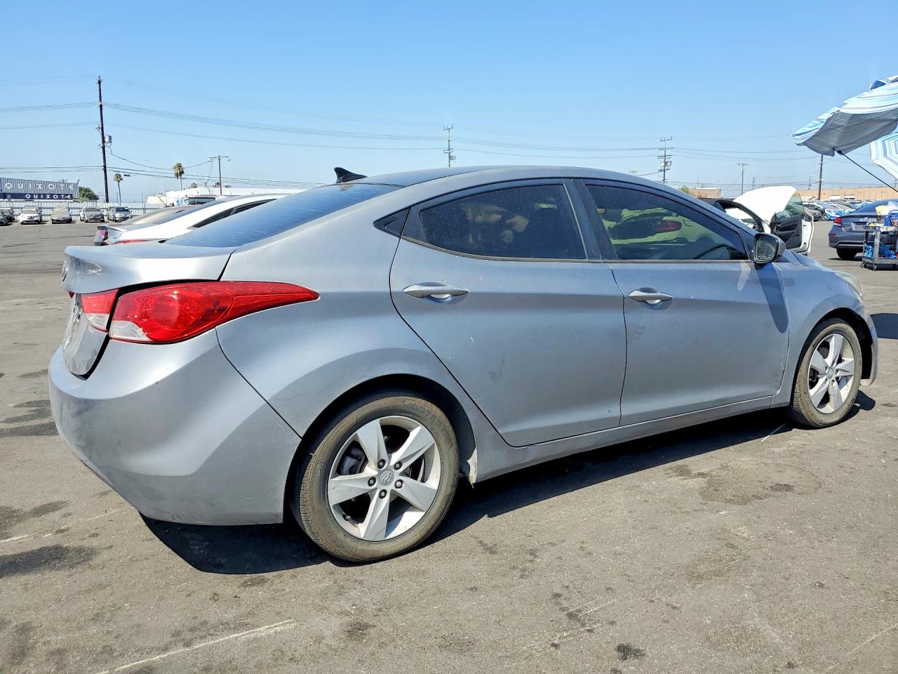 2012 Hyundai Elantra Gls Silver vin: KMHDH4AE5CU307197