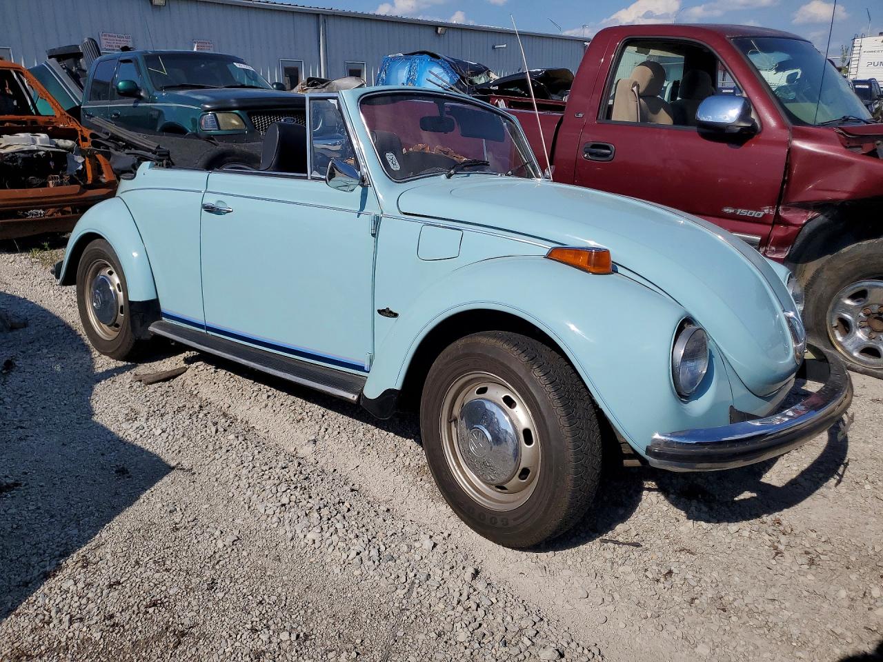 1971 Volkswagen Beetle Blue vin: 1512861792