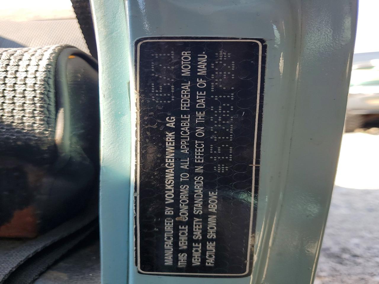 1971 Volkswagen Beetle Blue vin: 1512861792