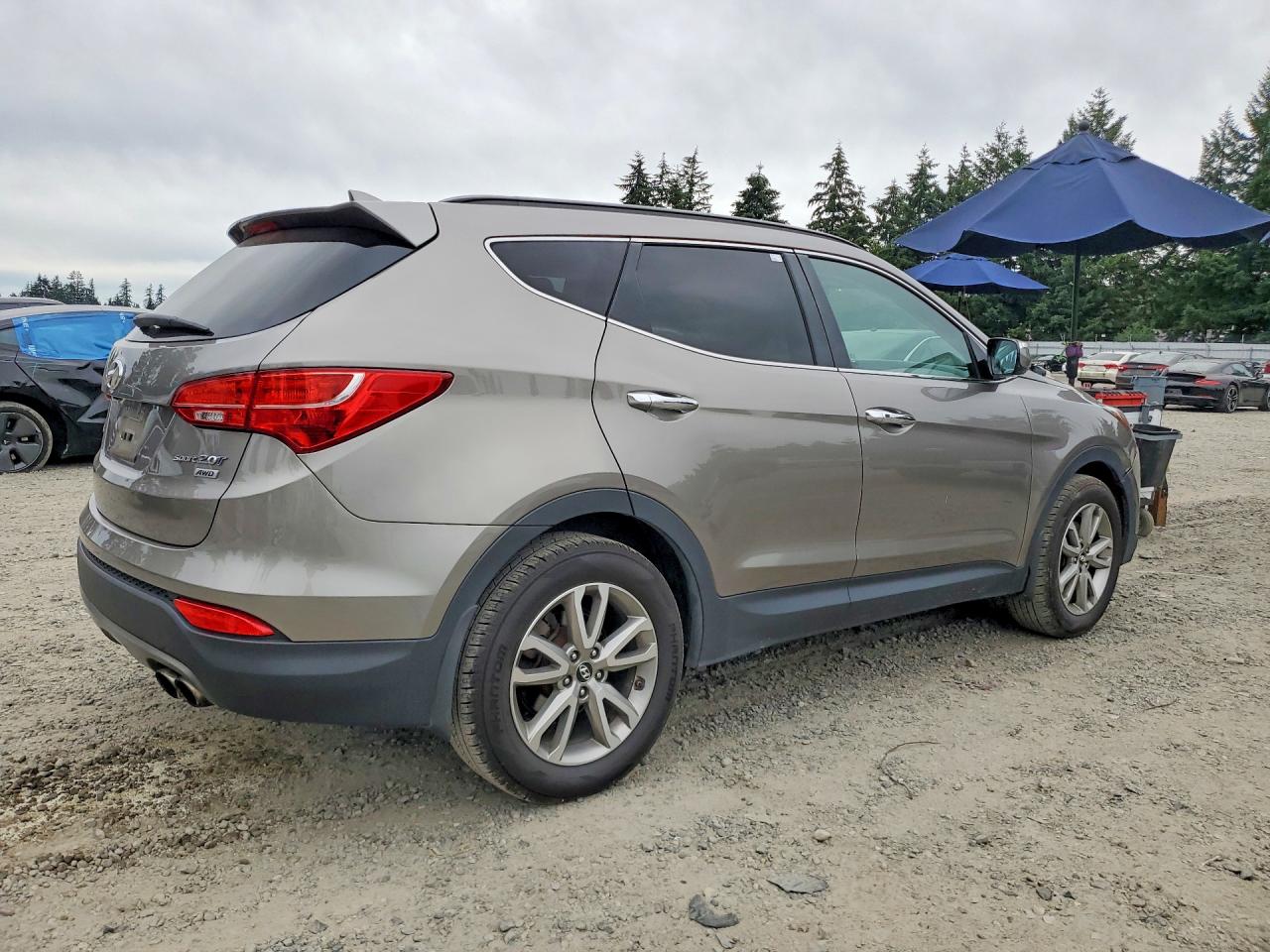 2014 Hyundai Santa Fe Sport 2.0t Gray vin: 5XYZUDLA1EG224757