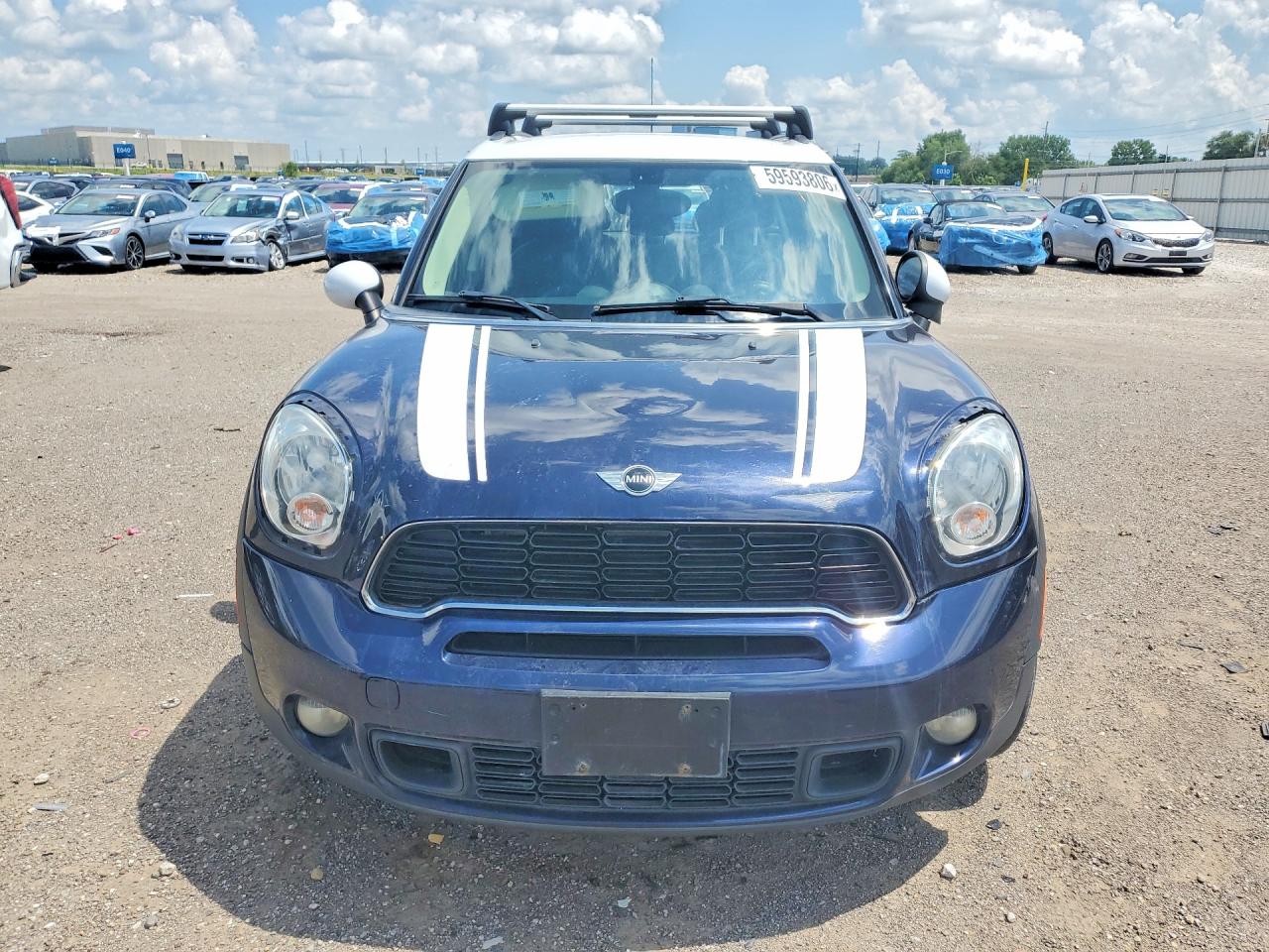 2013 Mini Cooper S Countryman Blue vin: WMWZC5C53DWP32643