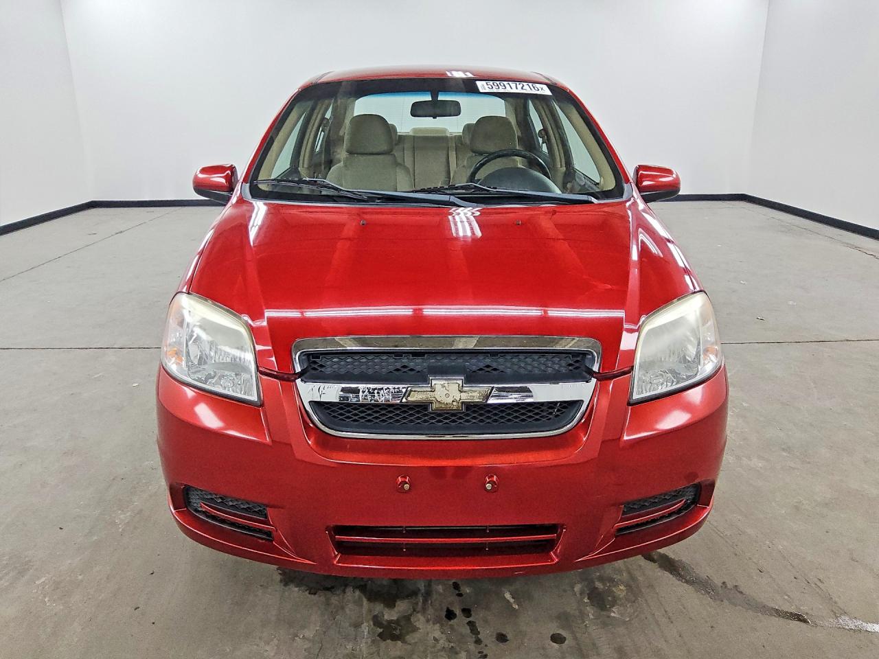 2011 Chevrolet Aveo Red vin: KL1TD5DE9BB220532