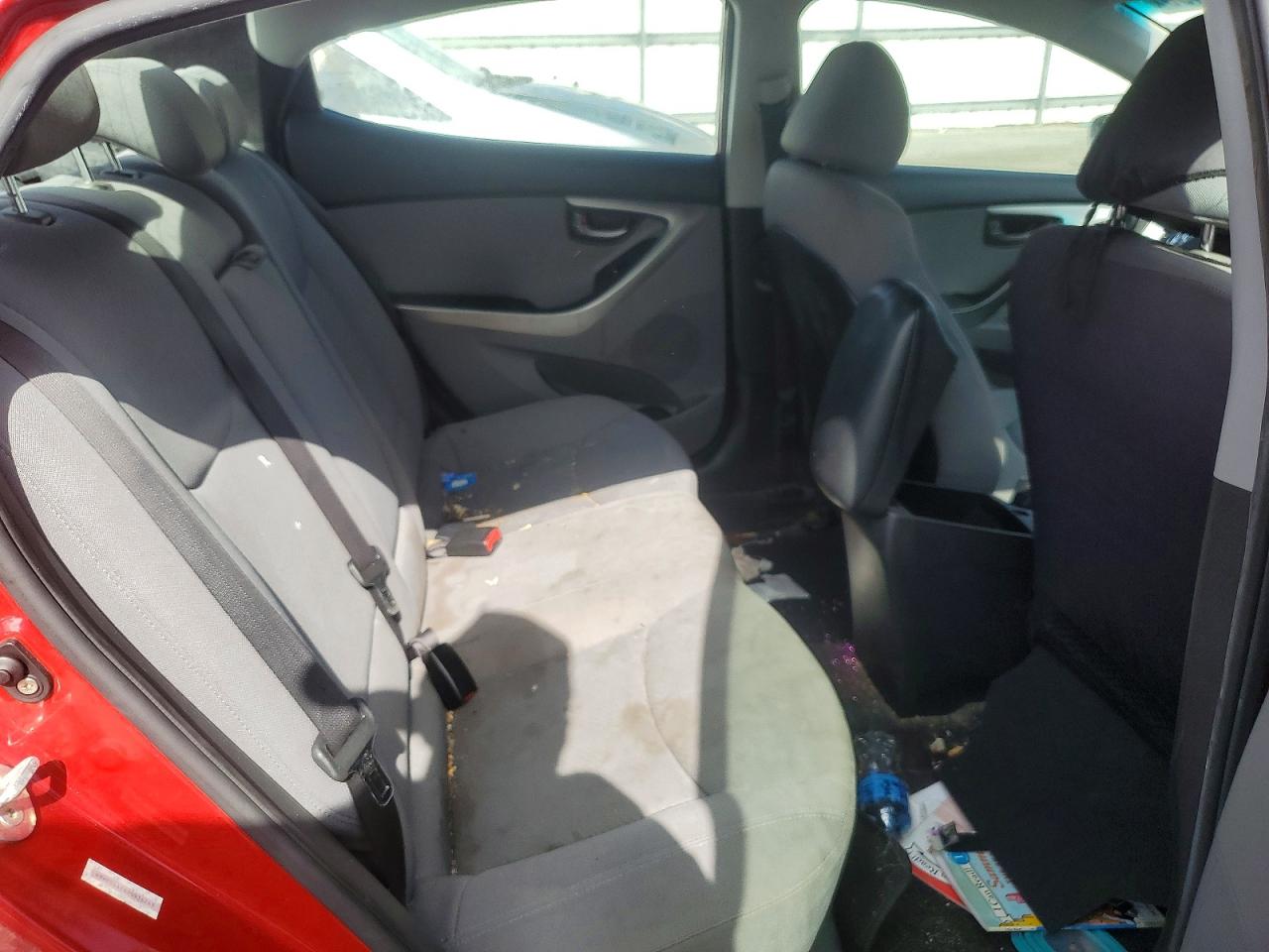 2013 Hyundai Elantra Gls Red vin: KMHDH4AE6DU936243