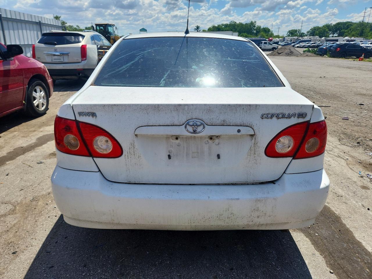 2005 Toyota Corolla Ce White vin: 1NXBR32E55Z482212