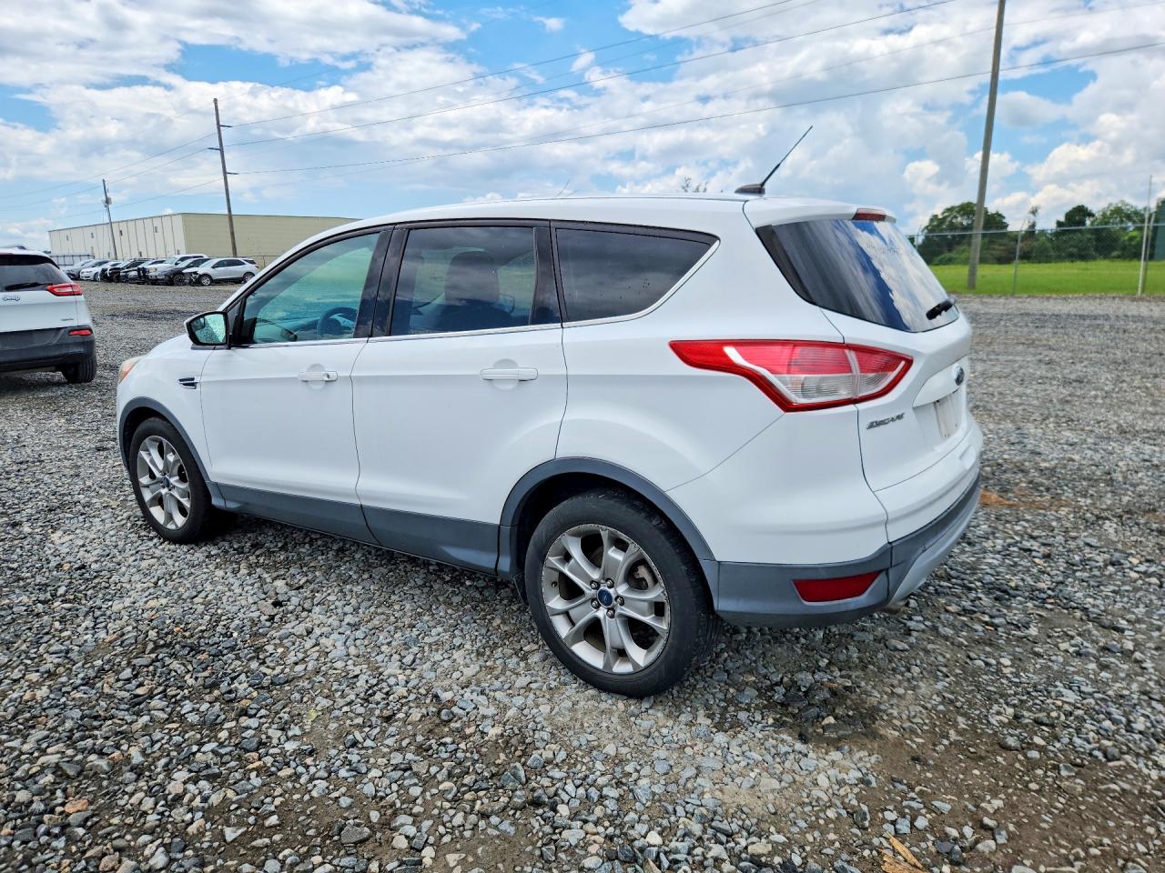 2014 Ford Escape Se Белый vin: 1FMCU0GX0EUC34820