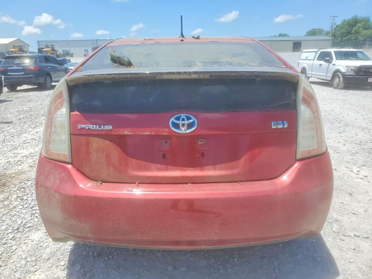 2012 Toyota Prius Two Red vin: JTDKN3DU1C1546006
