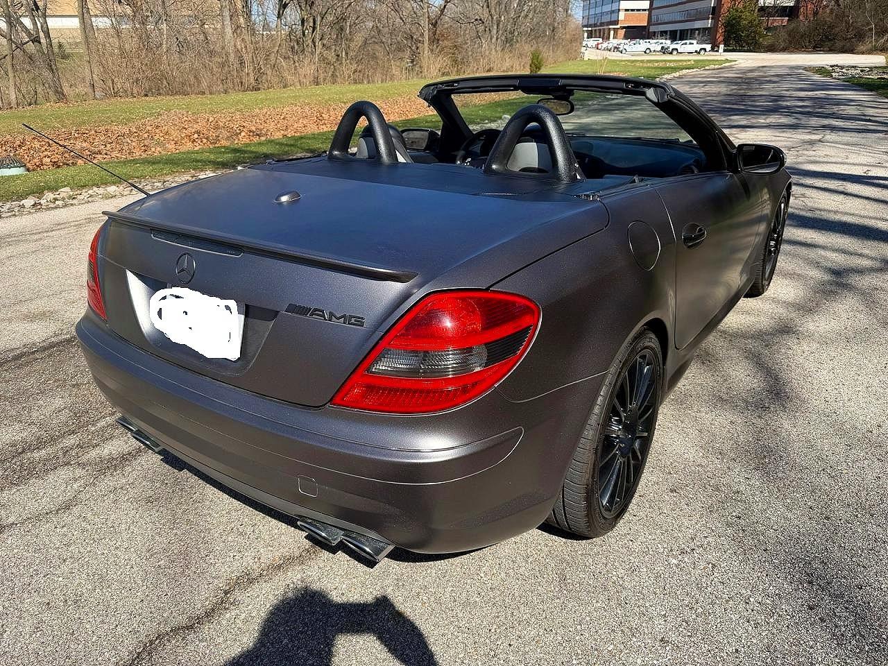 2007 Mercedes-benz Slk 55 Amg Gray vin: WDBWK73F97F160526