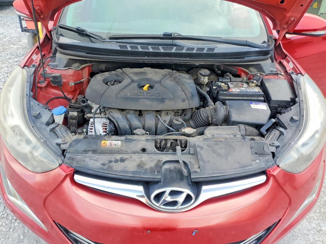 2014 Hyundai Elantra Sport Red vin: KMHDH4AH9EU174313