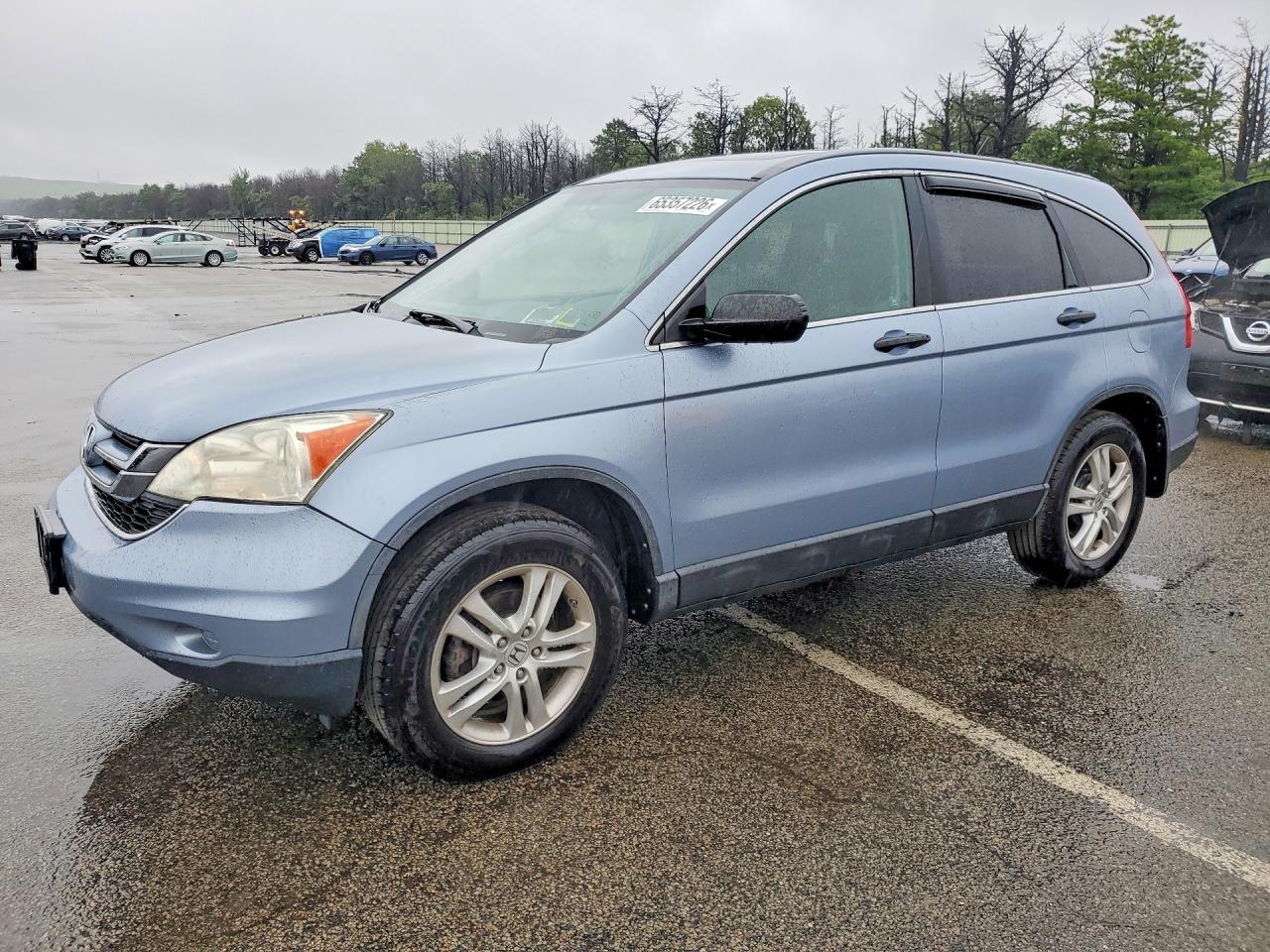 2011 Honda Cr-v Ex Blue vin: 5J6RE4H50BL016095