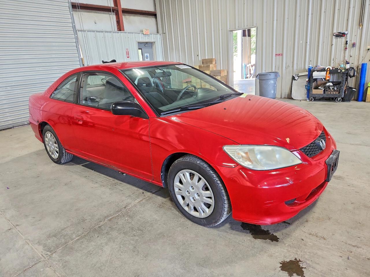 2004 Honda Civic Lx Red vin: 1HGEM22514L010282