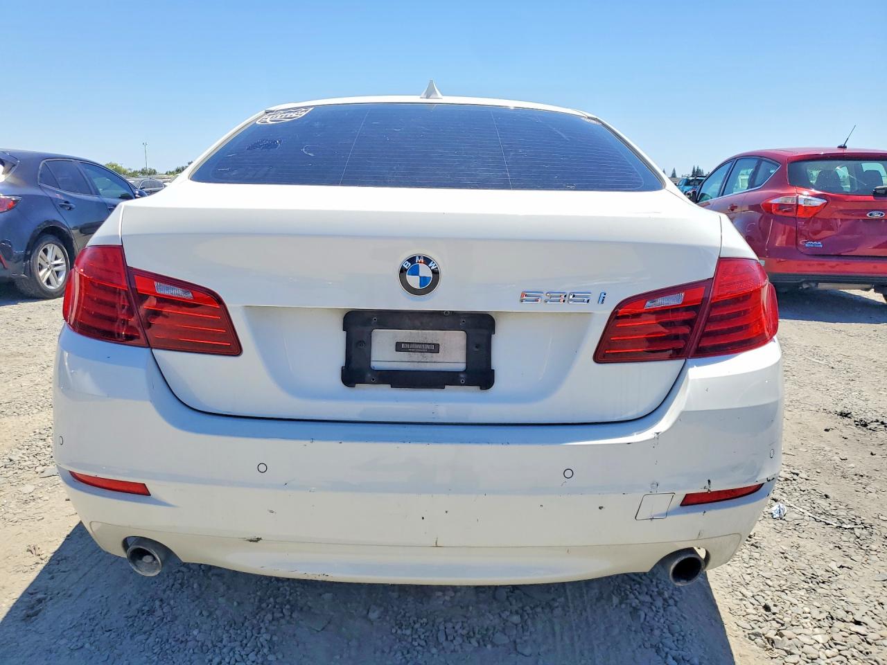 2014 Bmw 535 I White vin: WBA5B1C55ED475010