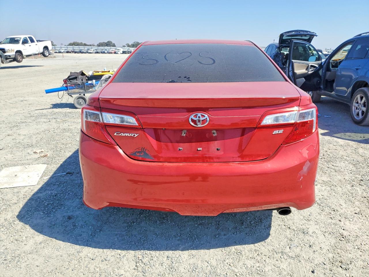 2014 Toyota Camry Se Red vin: 4T1BF1FK4EU825976