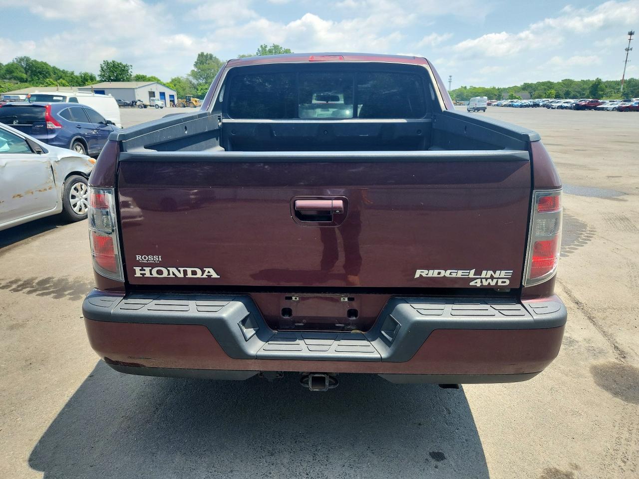 2012 Honda Ridgeline Rtl Maroon vin: 5FPYK1F55CB454179