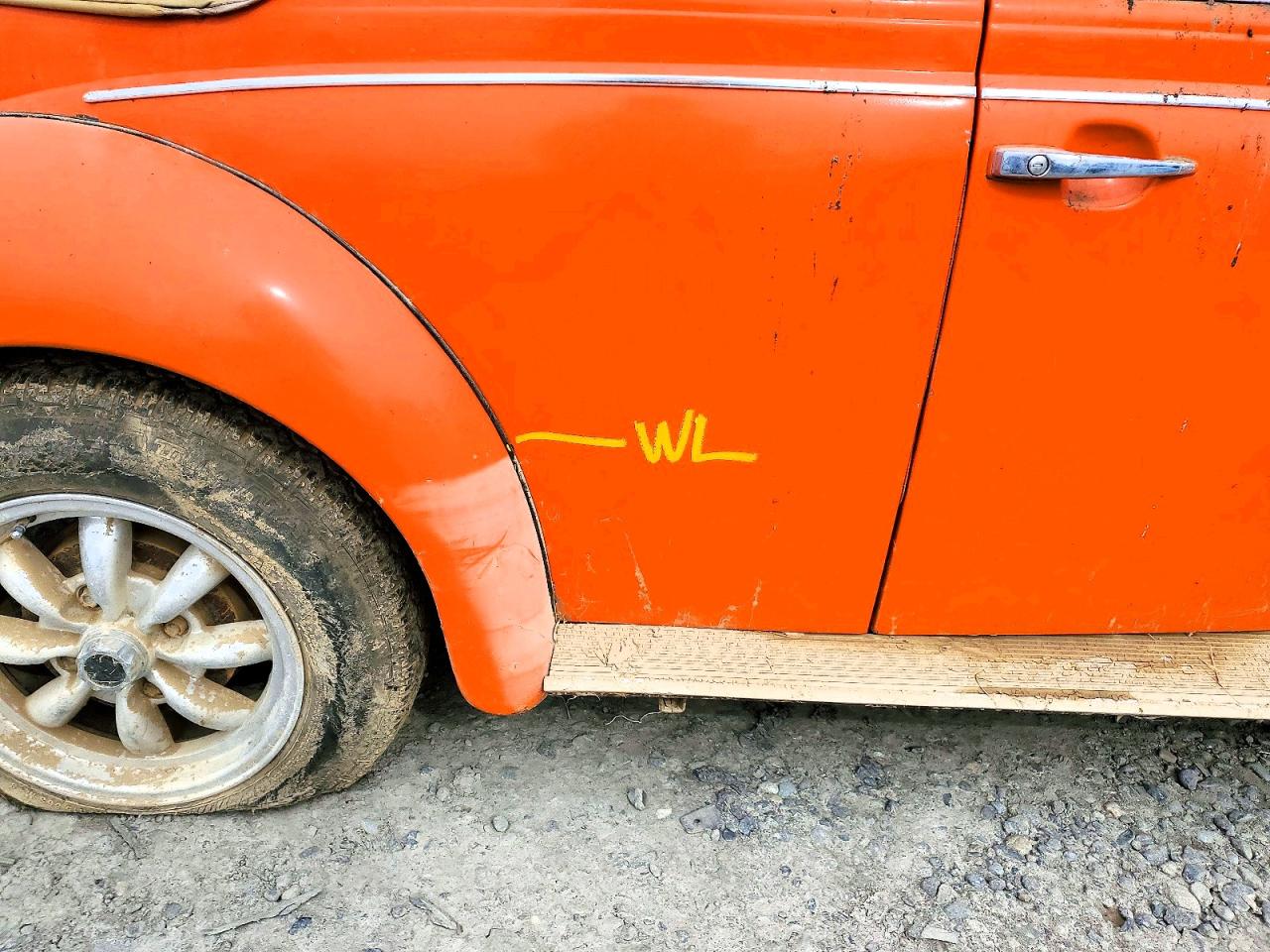1973 Volkswagen Beetle Convertible ( Оранжевый vin: 1532620794