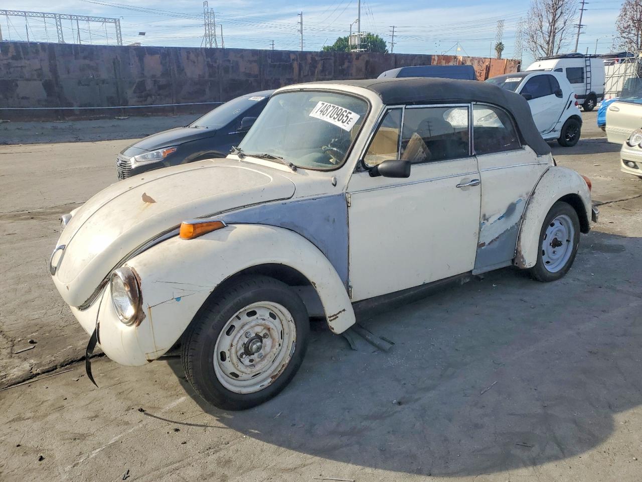 1973 Volkswagen Beetle Con Beige vin: 1532806461