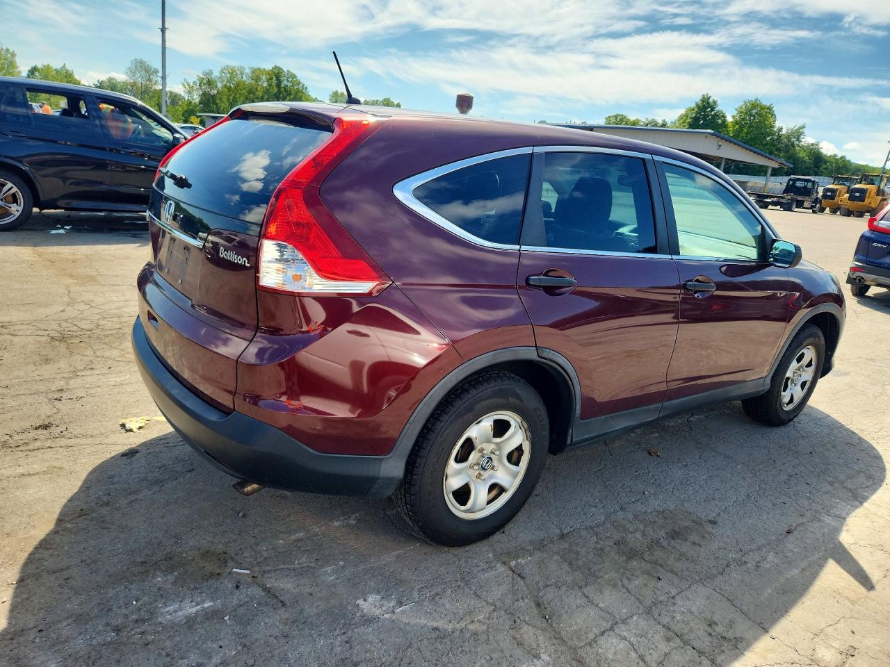 2014 Honda Cr-v Lx Maroon vin: 5J6RM3H32EL009374