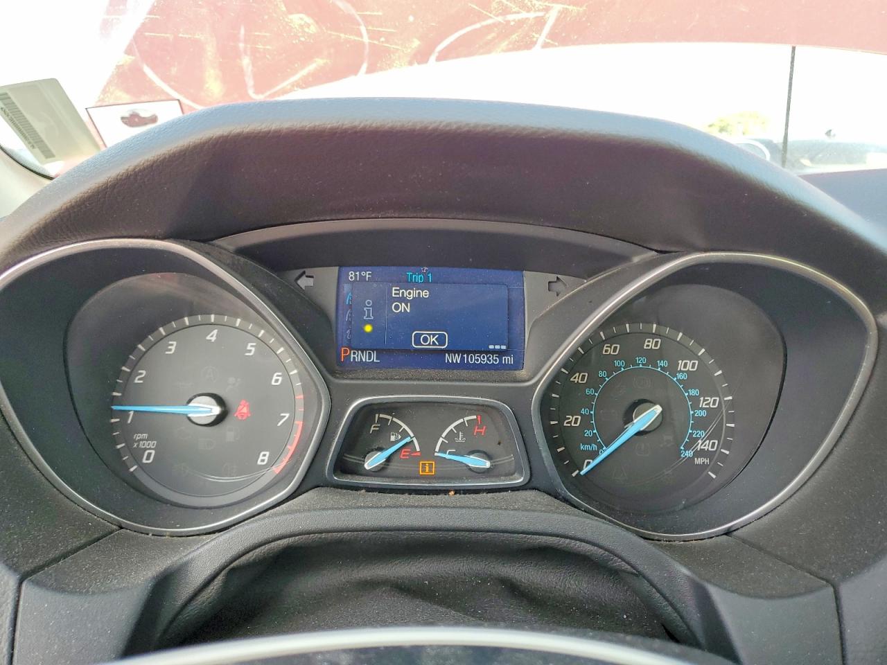 2014 Ford Focus Se Red vin: 1FADP3F21EL136382