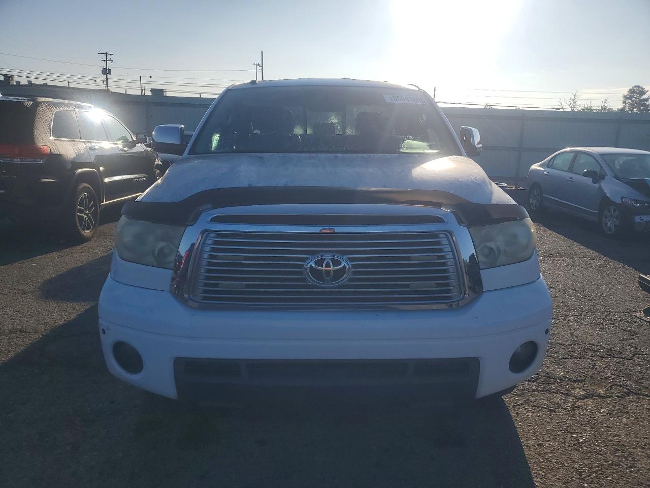 2010 Toyota Tundra Double Cab Limited White vin: 5TFBY5F16AX124121