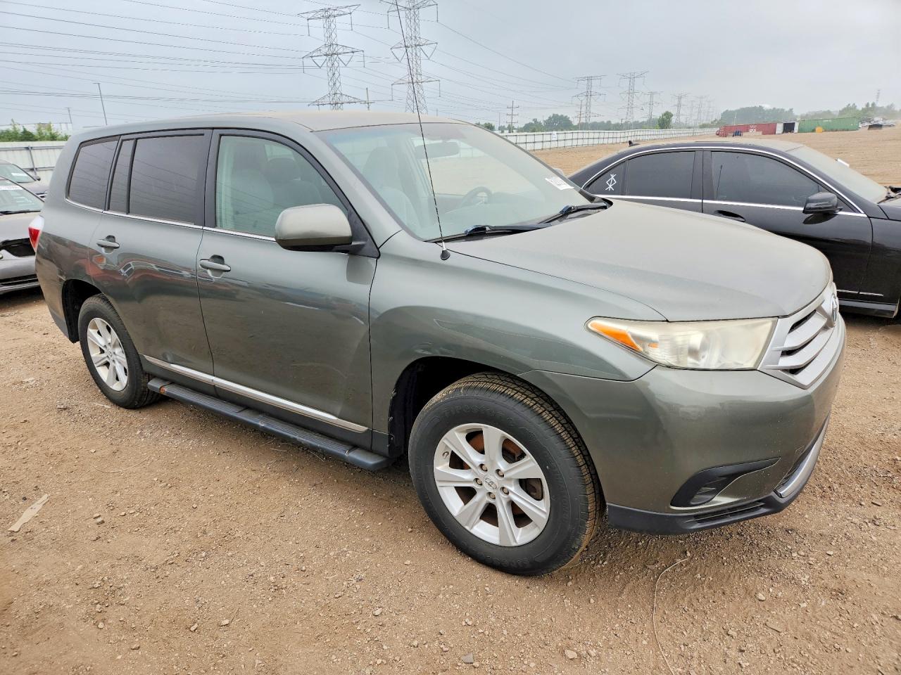 2011 Toyota Highlander Base Green vin: 5TDZA3EHXBS009406