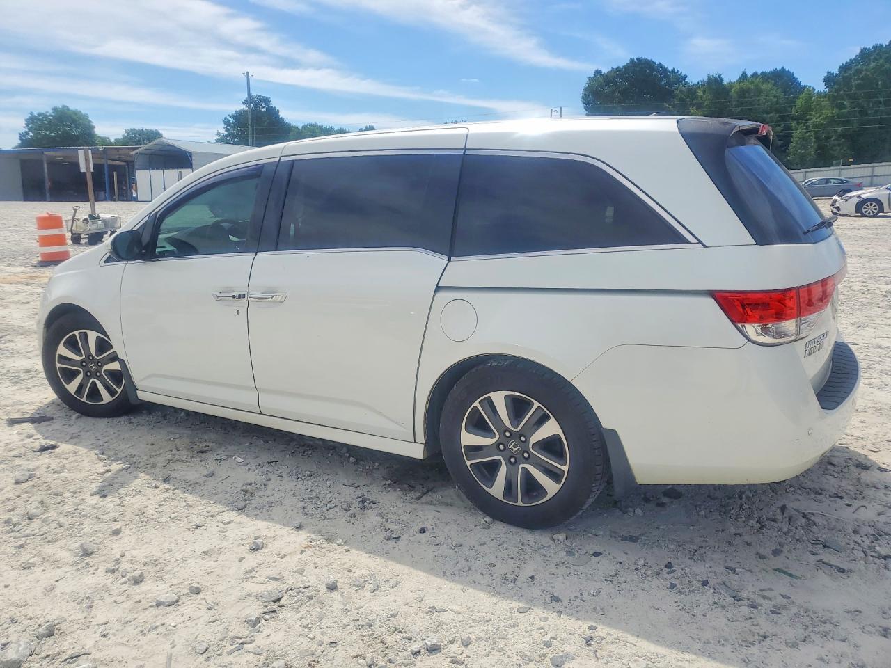 2014 Honda Odyssey Touring White vin: 5FNRL5H99EB044876