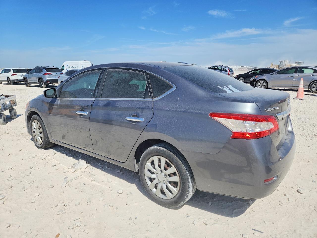 2015 Nissan Sentra S Gray vin: 3N1AB7AP2FY314043