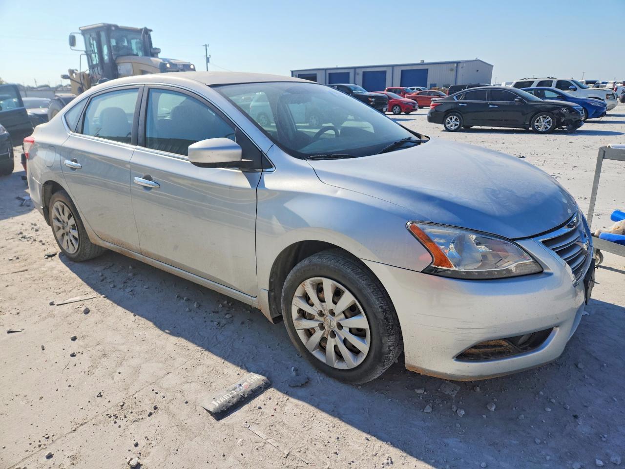 2014 Nissan Sentra Sv Silver vin: 3N1AB7AP0EY263978