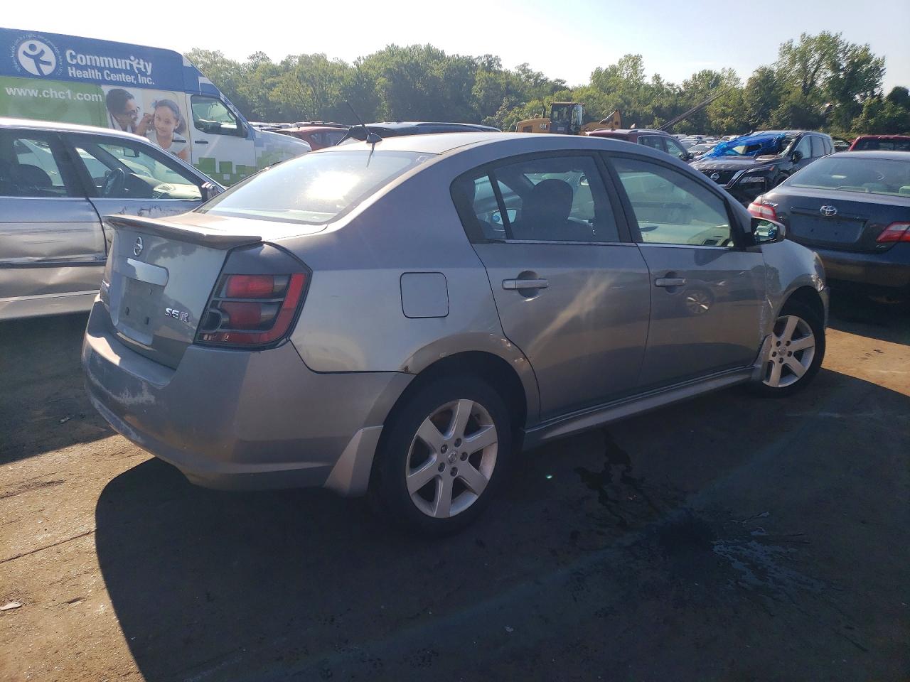 2007 Nissan Sentra Se-r Silver vin: 3N1BB61E97L712197