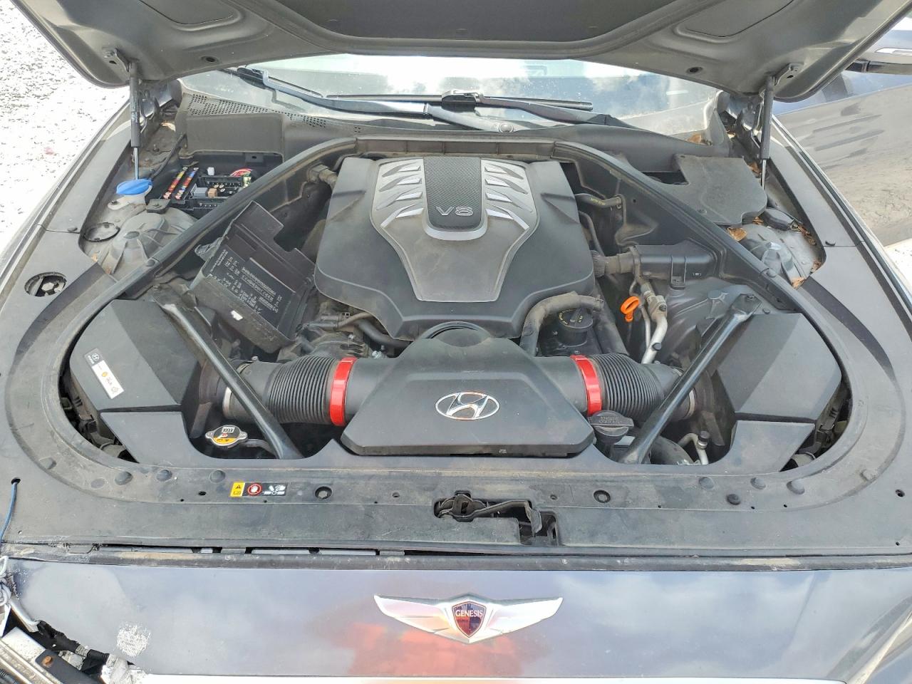 2015 Hyundai Genesis 5.0l Gray vin: KMHGN4JF5FU074554