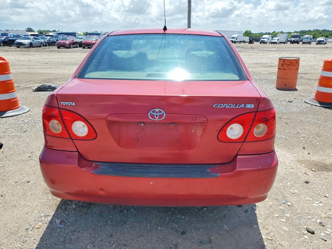 2006 Toyota Corolla Le Red vin: 1NXBR32E46Z659396