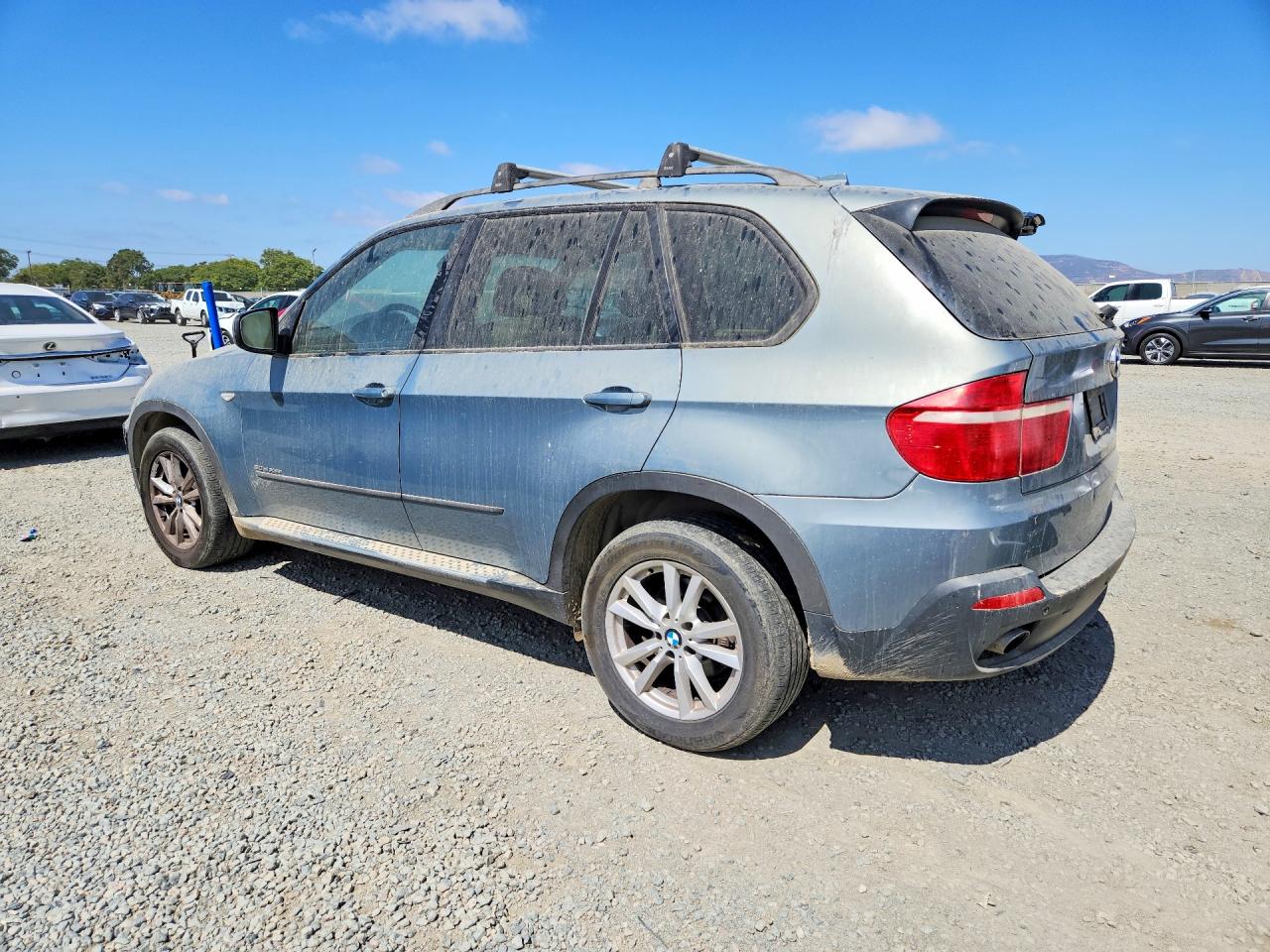 2008 Bmw X5 3.0i Blue vin: 5UXFE435X8L009064
