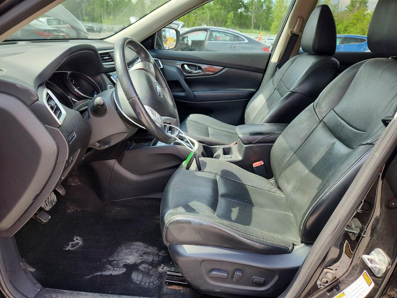 2014 Nissan Rogue Sl Black vin: 5N1AT2MV3EC811497