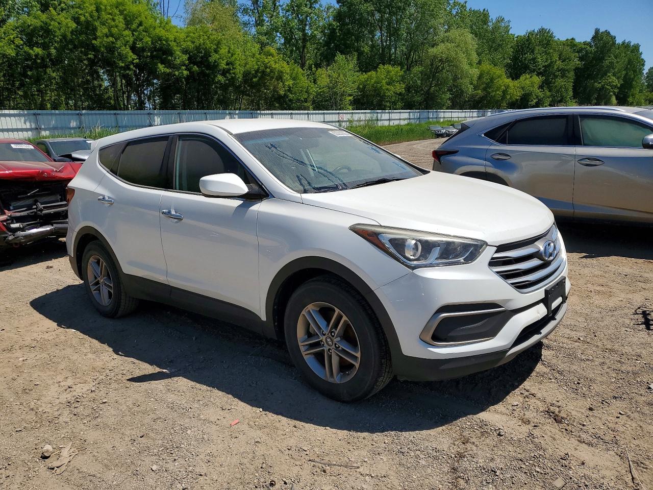 2018 Hyundai Santa Fe Sport 2.4l White vin: 5NMZTDLB9JH083495