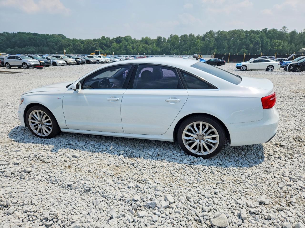 2014 Audi A6 Prestige White vin: WAUHMAFC1EN149667