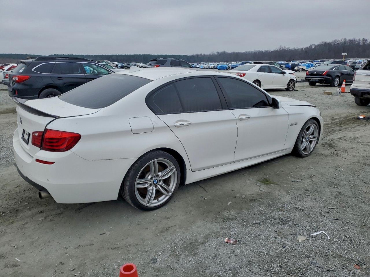 2013 Bmw 550 I White vin: WBAFR9C55DDX81105
