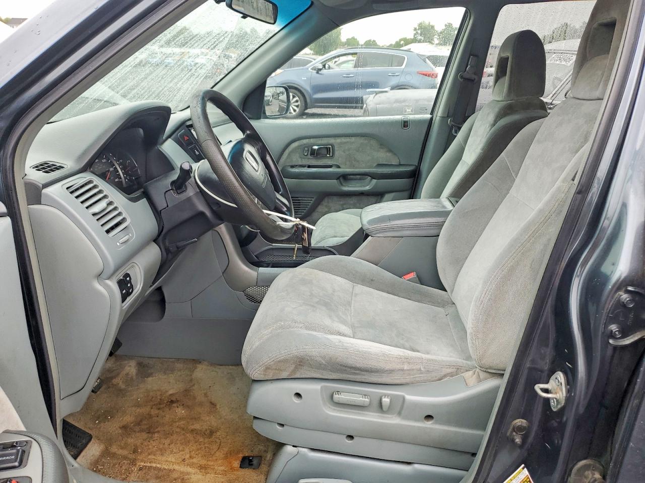 2005 Honda Pilot Ex Gray vin: 5FNYF18465B012791