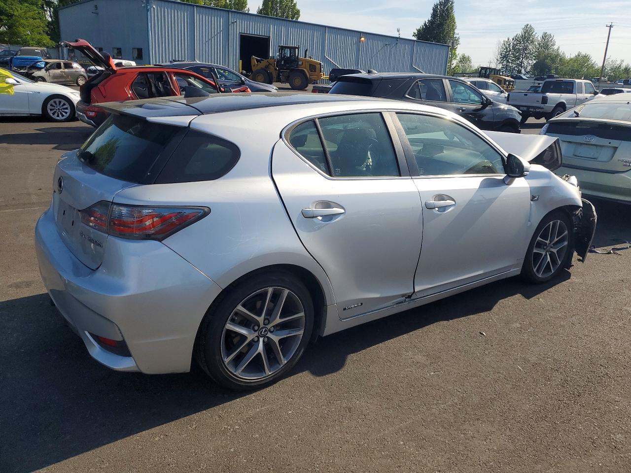 2014 Lexus Ct 200 Silver vin: JTHKD5BH8E2194266
