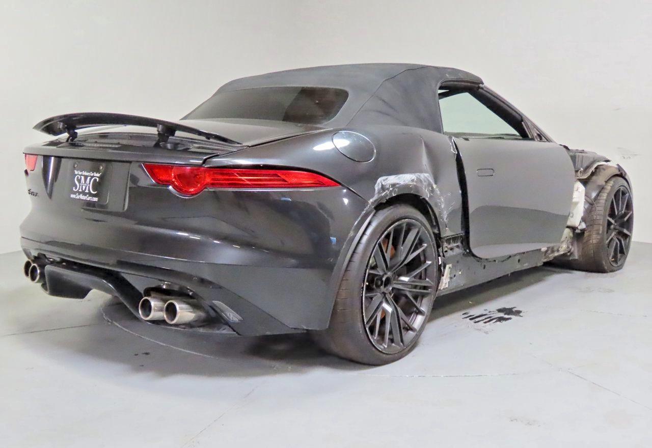 2014 Jaguar F-type V8 S Gray vin: SAJWA6GL6EMK07553