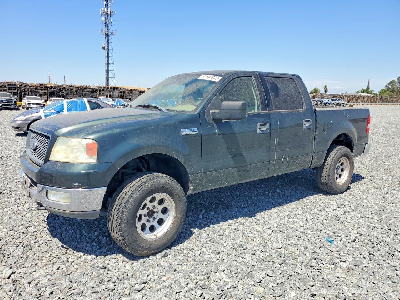 2004 Ford F150 Supercrew Green vin: 1FTPW14544KD41601