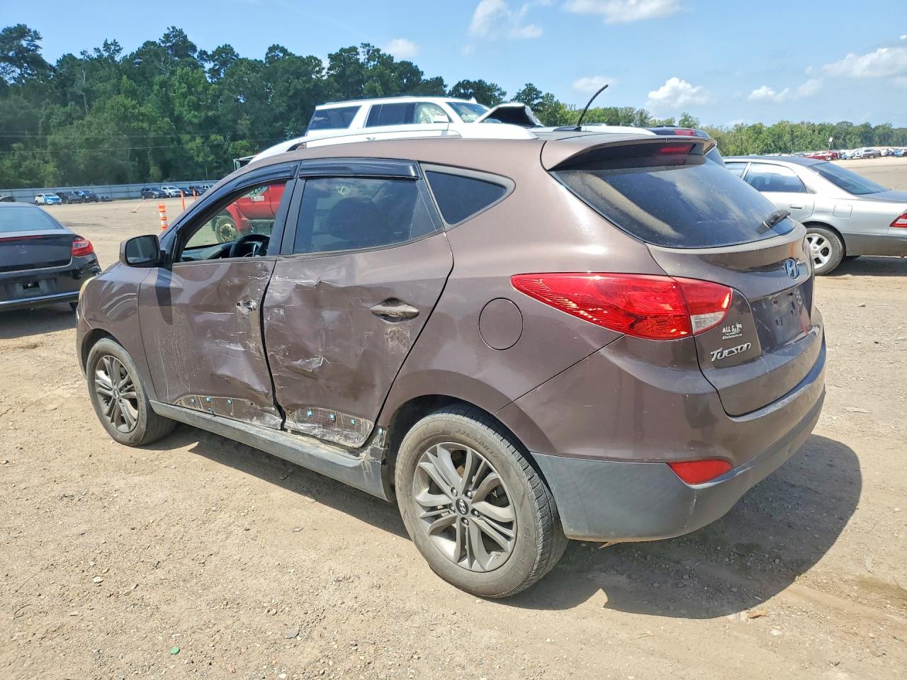 2015 Hyundai Tucson Se Brown vin: KM8JU3AGXFU015012