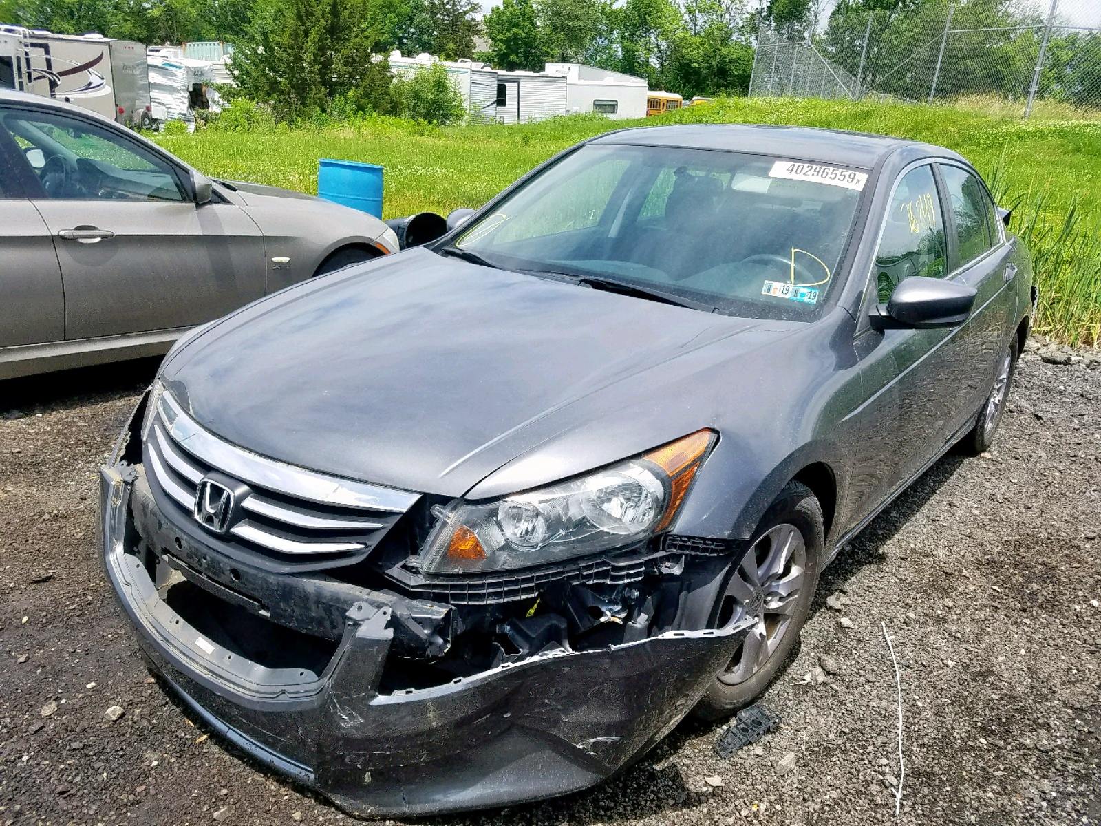 2012 Honda Accord Se Gray vin: 1HGCP2F65CA224848